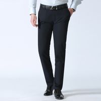 Wholesale 2019 New Silk Casual Formal Pants Men Hot Sale Spring Summer Classic Business Trousers Slim Tuxedo Men s Dress Slacks
