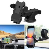 Wholesale 360 Rotations Adjustable Car Holder Sucker Support Windshield Mount Bracket for Less than inch Mobile Cell Smart Phones