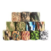 Wholesale 12 Colors cmx4 m Outdoor Shooting Hunting Camera Tools Waterproof Wrap Durable Cloth Army Camouflage Tape Hunting Accessories LJJZ658