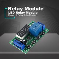 NE555 Adjustable Delay Off Relay Module Board DC 12V With Green Indicator 0-60S