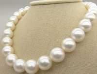 Wholesale huge quot to13mm Natural South Sea genuine white round perfect pearl necklace
