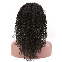 Wholesale Brazilian Human Virign Hair Kinky Curly Lace Front Wigs Human HairWigs Medium Cap Size with Combs for Black Women Natural Color Bellahair