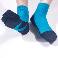 Wholesale Men s Pair Men Mesh Sports Running Five Finger Toe Socks Casual Cotton Solid Sock Hot Sale Comfortable