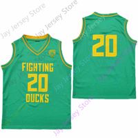 Wholesale Custom New NCAA College Oregon Ducks Jerseys Any Name Any Number Basketball Jersey Green Size Youth Adult All Stitched Embroidery