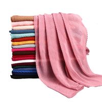 High Quality Plain Large Viscose Cotton Crimped Fashion Hijabs Scarf Sarong UK