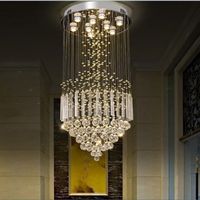 Wholesale Crystal Chandelier Light Fixture Modern Lamp for Living Room Bedroom Hotel Hallway Indoor Decoration Stair Ceiling Lamp