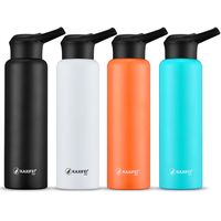 Wholesale Vacuum Insulated Bike Bicycle Cycling Sports Water Bottle Stainless Steel Flask Jar Leak proof Canteen mL mL Preference