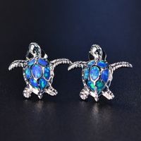 Wholesale Fashion Cute Sea Turtle Earring Personalized Lovely Animal Ear Stud Earring For Women Girl Trendy Jewelry