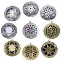 Wholesale 12 Style Antique Silver Aromatherapy Lockets Essential Oil Diffuser Hollow Necklace Locket Diffuser Lockets Perfume Lockets b071