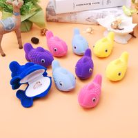 Wholesale DDisplay Colorful Fishes Shape Ring Jewelry Box Lovely Necklace Girls Jewelry Standing Holder Creative Earring Studs Jewelry Case Display