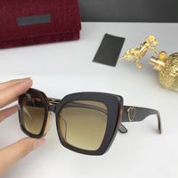 Wholesale 2020 new top quality black frank frame with heart ring yellow glasses men women sunglasses with box and dastbag
