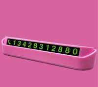Wholesale Car temporary parking sign magnetic number hidden car mobile phone number plate creative new car decoration products X35X25mm