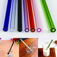 Wholesale New Arrival mm Reusable Straight Pyrex Glass Drinking Straws for DIY Wedding Birthday Party Tools