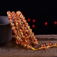 Wholesale natural flower amber beeswax bracelet beads amber mm beeswax bracelets for women friend