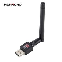 Wholesale Hannord Mini Mbps USB WiFi Wireless Adapters Network Networking Card LAN Adapter With dbi Antenna For Computer Accessories