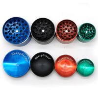 Wholesale Concave Grinders mm With logo Herb Grinder Smoking Fast Ship Zinc Alloy Metal Crushers Sharp Stone Crusher