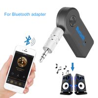 Wholesale Universal mm Bluetooth Car Kit A2DP Wireless AUX Audio Music Receiver Adapter Handsfree with Mic For Phone MP3 Retail Box