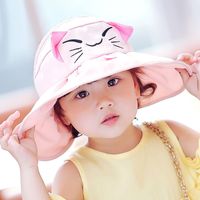 Wholesale Baby Sun Hat Adjustable Sunscreen Bucket Sun Protection Summer Hat for Baby Girl Boy Infant Kid Child