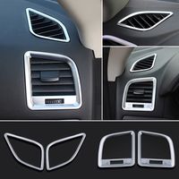 4pcs Chrome Interior Air conditioner Vent Outlet Cover Trim For Audi A3 8V 12-15
