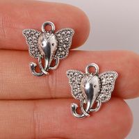 Wholesale Top Quality mm Zinc Alloy Antique Silver Plated Elephant Charms Pendants Jewelry Findings For Necklace Braclets
