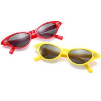 Wholesale European Women Personality Sunglasses Fake Diamond Cat Eye Sun Glasses Anti UV Spectacle Eyeglasses Goggle A