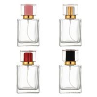 Wholesale High Grade ml Square Glass Refillable Perfume Bottle Empty Colorful Makeup Atomizer Pump Spray Bottles
