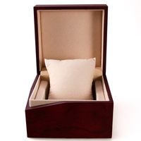 Wholesale high end wine red wood grain watch pillow box packaging gift box customization