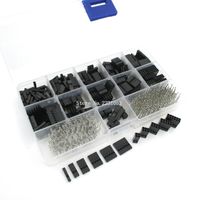 Wholesale 620pcs mm dupont cable jumper wire header housing kit male crimp pins female pin terminal connector