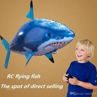 Wholesale 24pcs IR RC Air Swimmer Shark Clownfish Flying Fish Assembly Clown Fish Remote Control Balloon Inflatable Toys for Kids