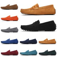 Wholesale New Non Brand Designer Loafers Shoes Slip on men Casual Chaussures mens dress sneakers vintage Triple Black Green Style