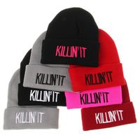 Wholesale Designer K Letters Embroidery Beanies Hats Hip Hop Word Winter Hat For Adults Mens Womens Head Ear Warmer Acrylic Knitted Snow Cap ZZA905