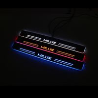 Wholesale Moving LED Welcome Pedal Car Scuff Plate Pedal Door Sill Pathway Light For HILUX VIGO REVO