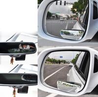 2pc Universal 2/" Wide Angle Convex Rear Side View Blind Spot Mirror for Car Auto