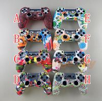 Wholesale Camouflage Case Graffiti Studded Dots Silicone Rubber Gel Skin for Sony PS4 Slim Pro Controller Cover Case for Dualshock4