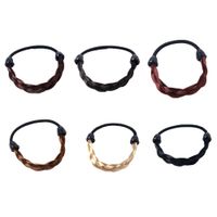 Wholesale Women Accessories Fashion Synthetic Wig Ponytail Holders Hair Braids Rubber Headband Scrunchy Elastic Hair Band
