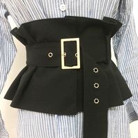 Wholesale Plus size corset belt black waist belts for women wide cummerbund fashion elastic big dress coat ceinture femme