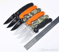 Wholesale Promotion High quality Folding knife Ontario RAT Model outdoor tactical knife AUS blade G10 Handle survival Knives color