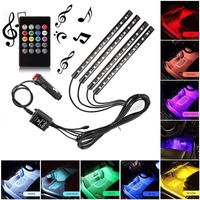 Wholesale Car LED Strip LED Multicolor Car Interior Light Waterproof Kit With Sound Active Function Car Charger USB