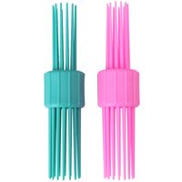 Wholesale Vintage Rolling Hair Style Comb Double Head Hairbrush Pinned Curl Roll Bang Stand up Roll Brush Hair Roller Fun Hairstyle U1071