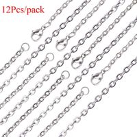 Wholesale Genuine Stainless Steel O Style Cable Chain Necklace Link Chains Bulk for Jewelry Making Inches