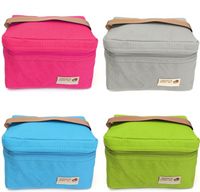 Wholesale Adults Kids Student Lunch Bag Thermal Insulated Lunch Box Case Food Storage Bag Cooler Mini Handbag Waterproof Picnic Bags Carry Tote E21909