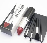 Wholesale 2022 new Makeup Brand Look In A Box Basic Brush set brushes set with Big Lipstick Shape Holder Makeup TOOLS good item