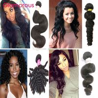 Wholesale Glamorous Human Hair Extensions Bundle Cheap Virgin Human Hair Weaves Full Cuticle Long Lasting Brazilian Hair Extensions for black women