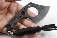 Wholesale JL04 AXE Small Fixed Blade Knife C Stonewashed Tactical Camping Hunting Survival Pocket Knife Utility EDC tools