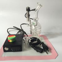 Wholesale Dnail Portable PID Coil Heater Kit Temp Controller Box With Thick Recycler Oil Rig Glass bong Water pipe glass bowl For Smoking