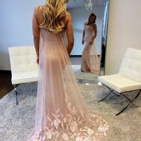 Wholesale Spaghetti Straps Mermaid Pink Elegant Evening Dresses for Women Crystals Beading with Watteau Train Discount Evening Gowns vestido de festa