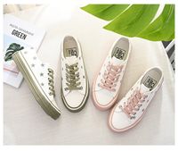 Wholesale Small white shoes women s new love bottom canvas shoes in summer all kinds of Korean small dirty orange chic wind board shoes