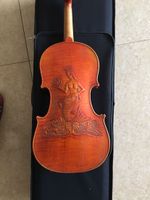 Wholesale Handmade carved mermaid violin solid wood High quality maple professional violino Fiddle craft Hand painted paint Brazil bow accessories