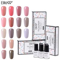 Wholesale Elite99 Pieces set Nude Color Gel Naill Polish With Gift Box ml Semi Permanent Enamel UV Gel Soak Off For Nail Lacquer