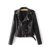 Wholesale New Fashion Women Suede Motorcycle Jacket Slim Brown Full Lined Soft Faux Leather Female Coat Epaulet Zipper Outerwear Trend